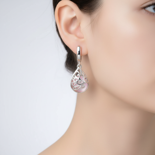 Hängende Silberohrringe - TreeDream