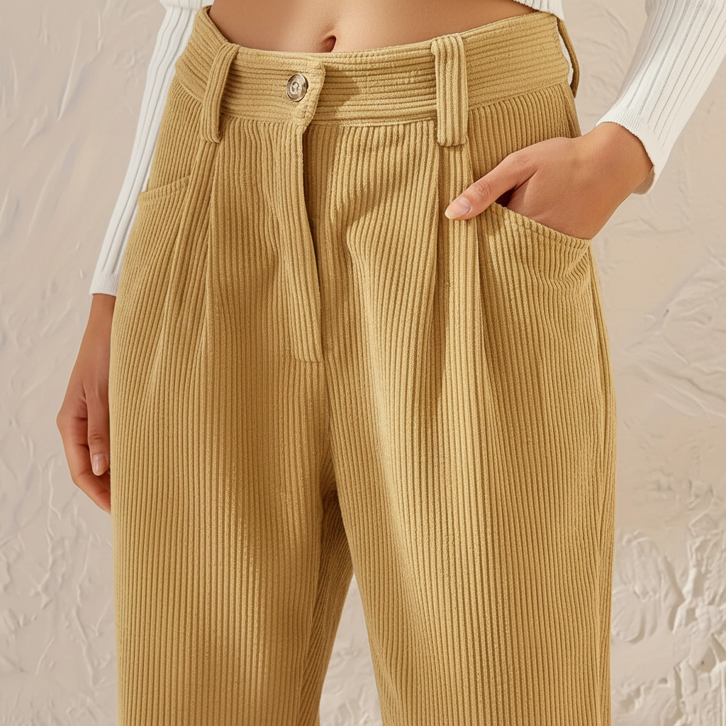 Hochtaillierte Cordhose - Marie