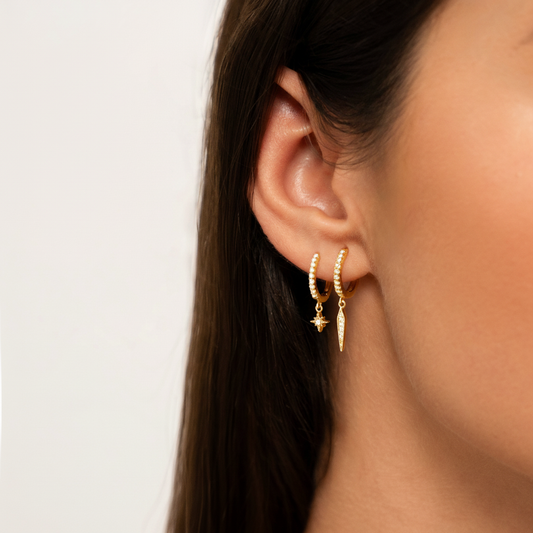 Hoop-Ohrringe Mit Zirkonia - StarGold