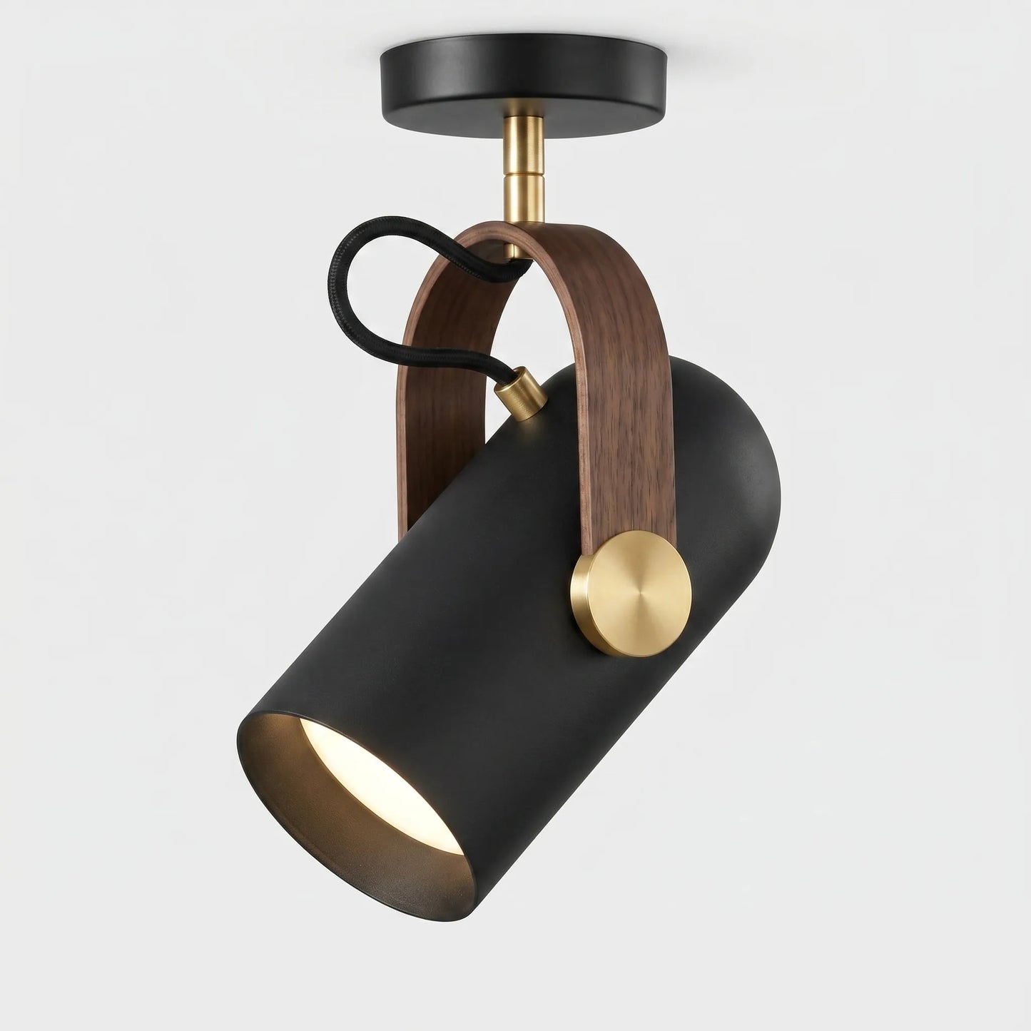 Industrial-Style Tilting Pendant Light - Lumvaro