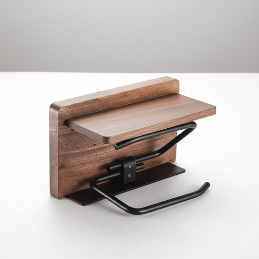 Industrieller Metallpapierhalter - WoodlyKeep