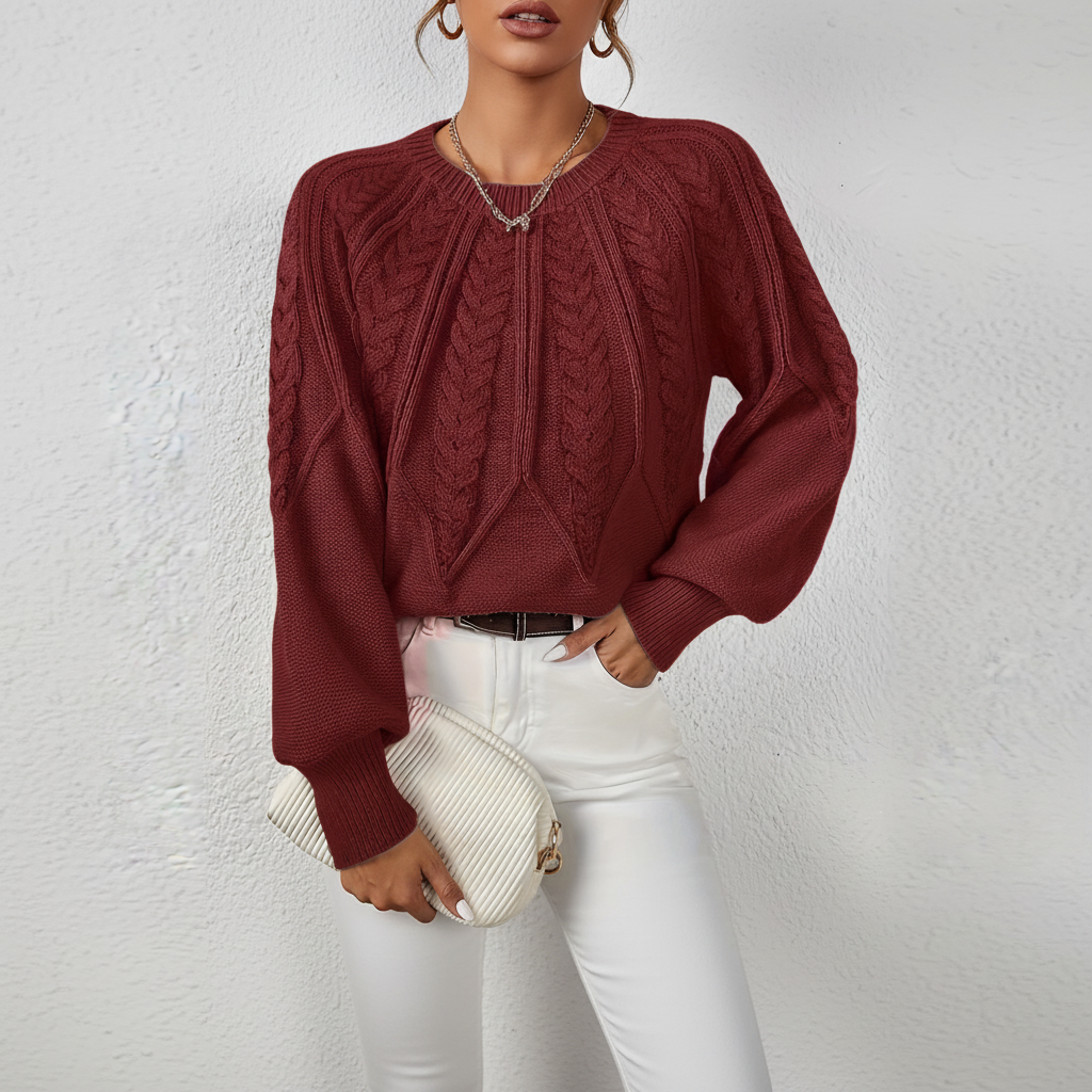 Kabelstrickpullover - Karin