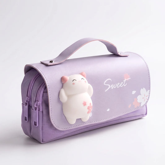 Kawaii Federmäppchen Mit Doppelreißverschluss - Fidgetfold