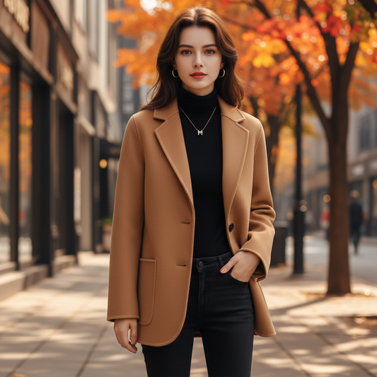 Klassischer Tweedmantel - Susanne