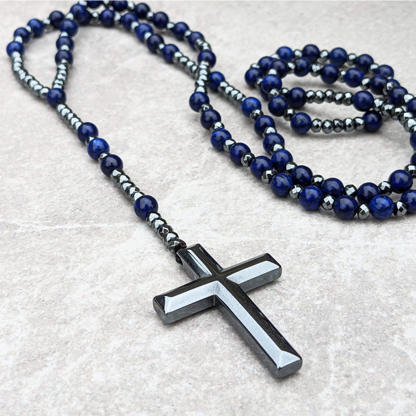 Kreuz-Rosenkranz-Halskette - PowerNecklace