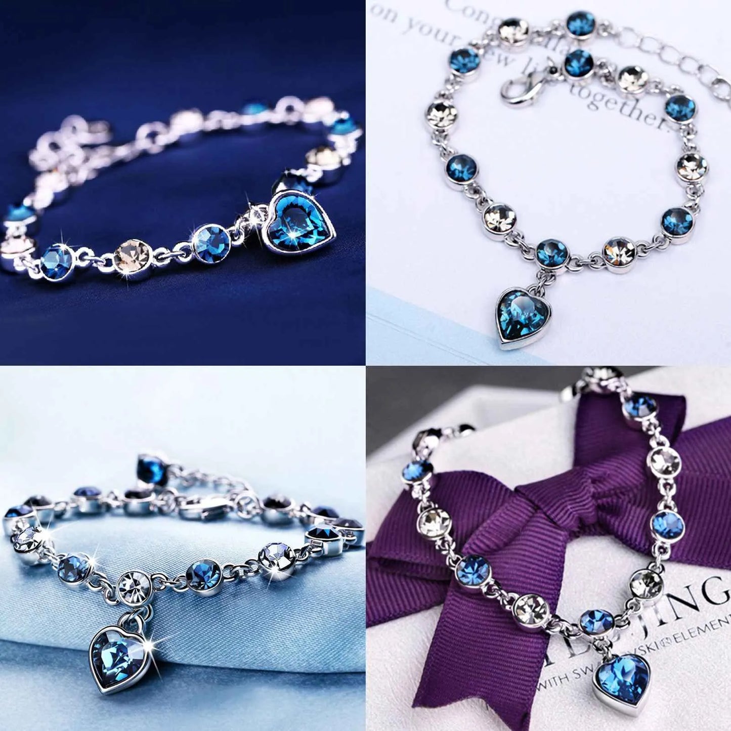 Kristallarmband Mit Herz - OceanHeart