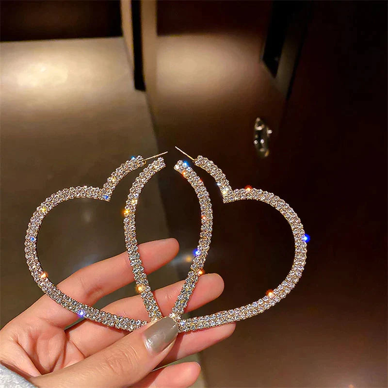 Kristallohrringe In Herzform - HeartSparkle