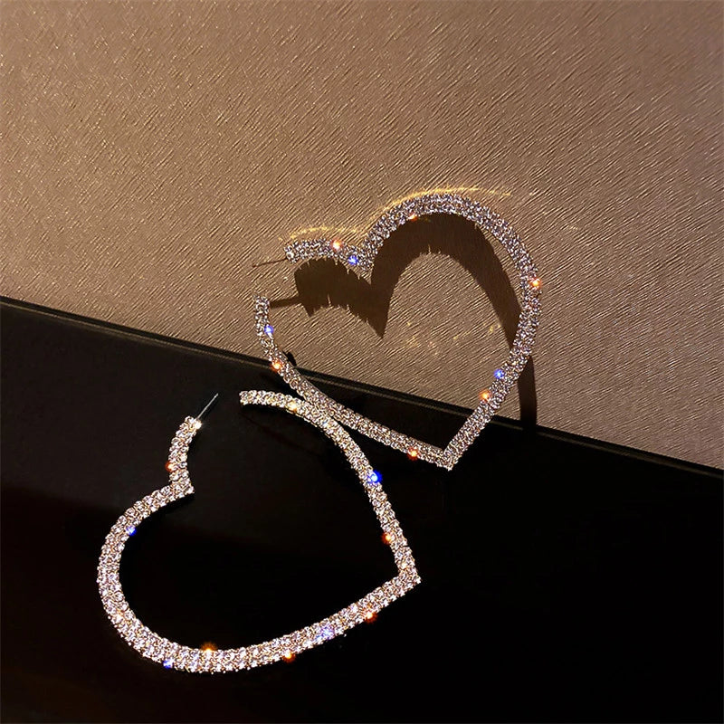 Kristallohrringe In Herzform - HeartSparkle