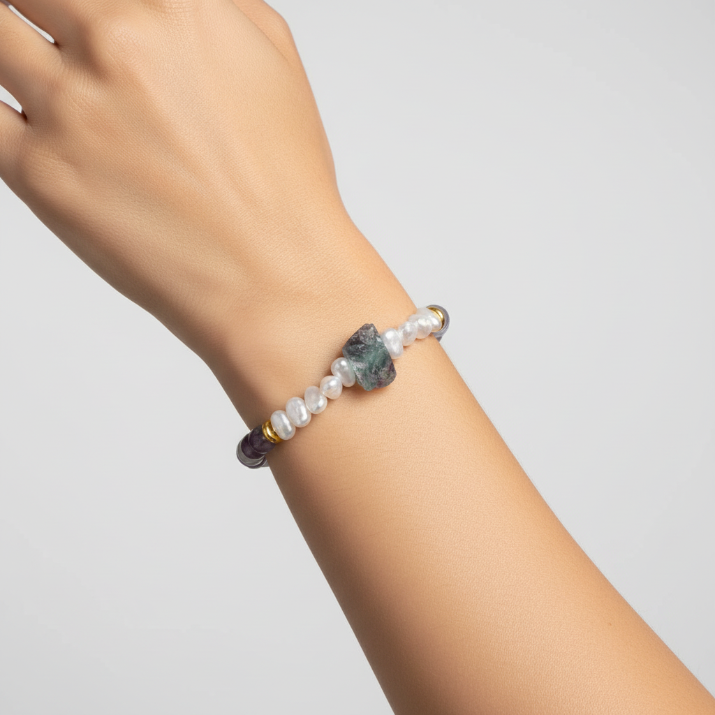 Kristallperlen-Armband - CrystalElegance