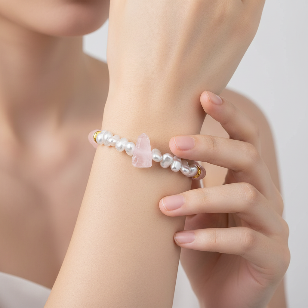 Kristallperlen-Armband - CrystalElegance