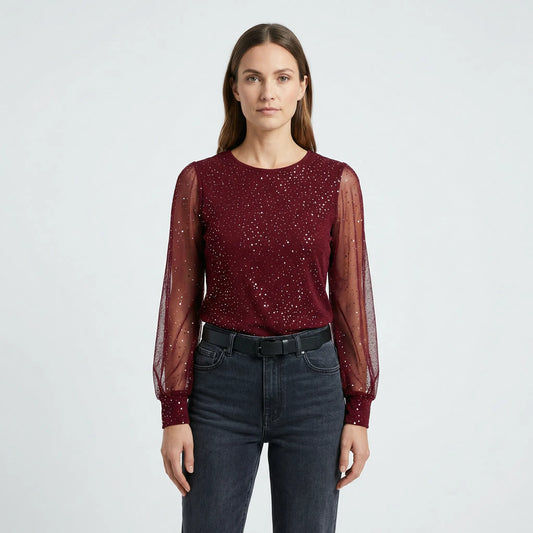 Langärmliges Oberteil Mit Glitzerdetails - Lynda