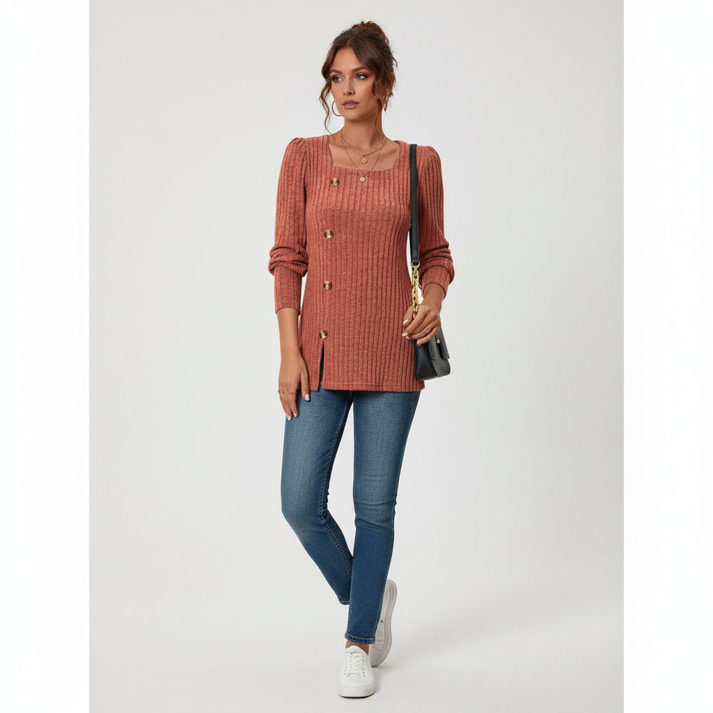 Langärmliges Stricktop - Helena