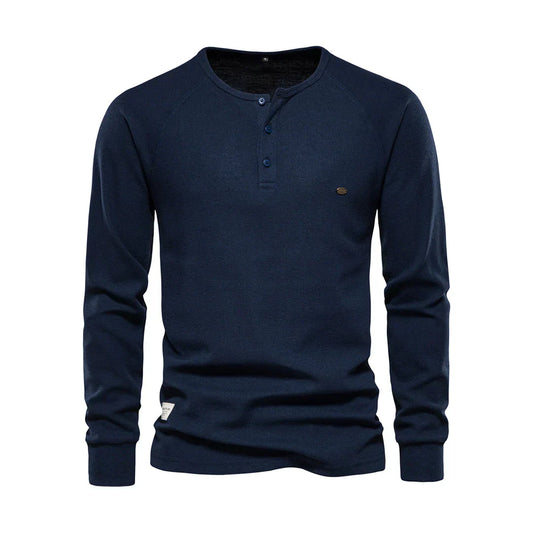 Langarmshirt Mit Knopfleiste - Giuseppe