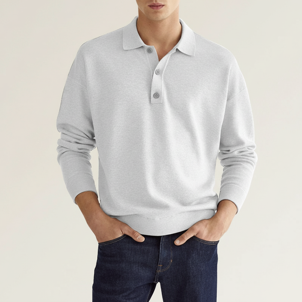 Langarm Polo Für Herren - Oskar