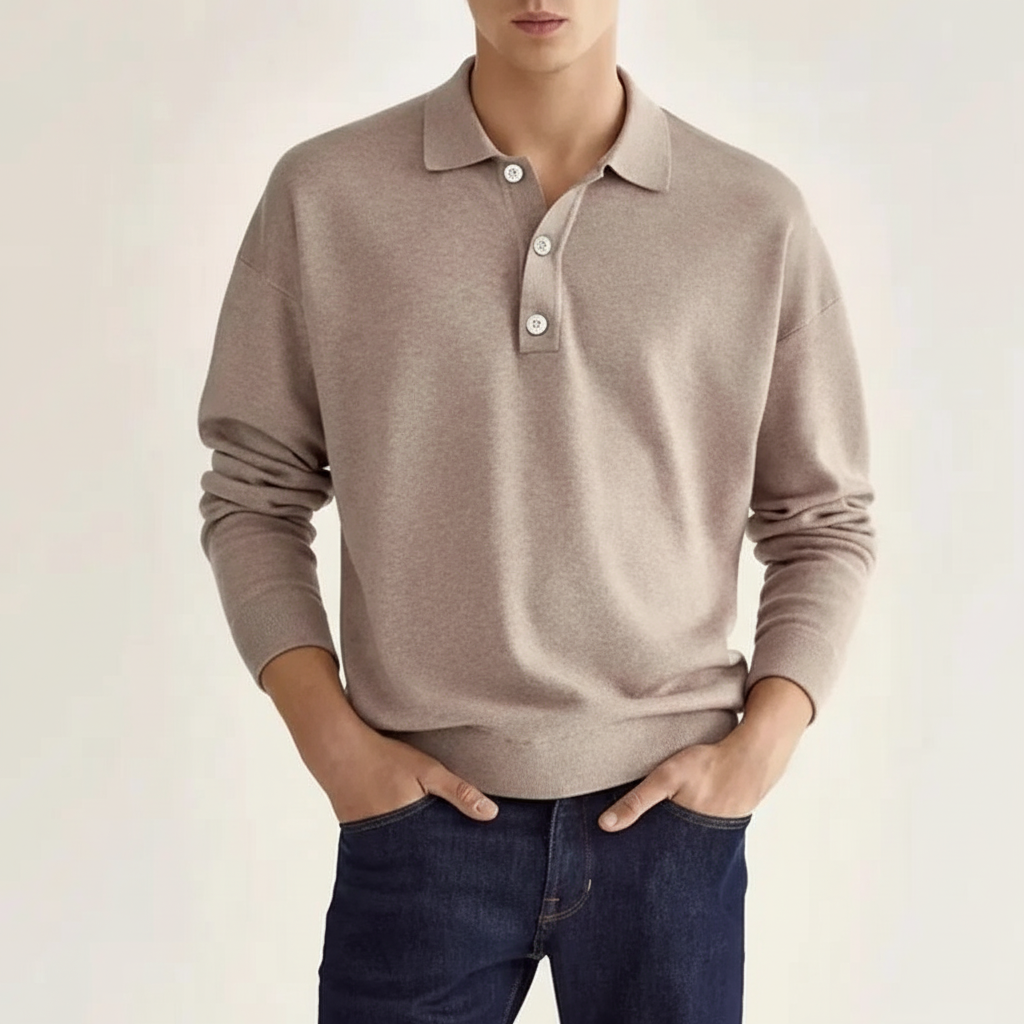 Langarm Polo Für Herren - Oskar