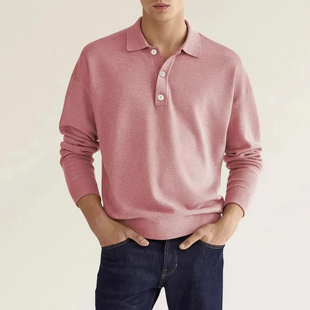 Langarm Polo Für Herren - Oskar