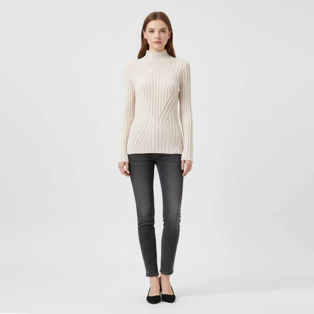 Langer Strickpullover - Lilly