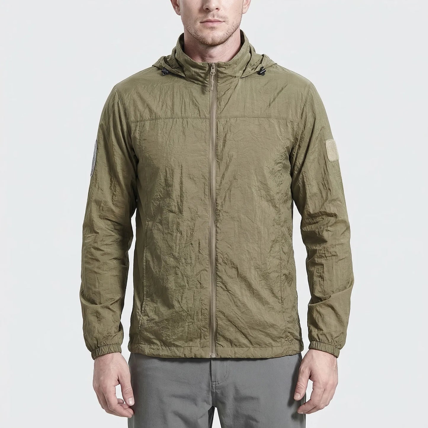 Leichter Windbreaker Mit Kapuze Im Taktischen Stil - Velorak