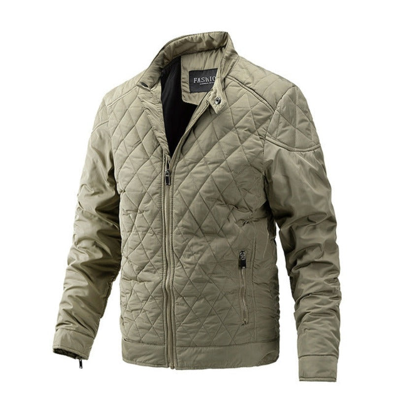 Casual Herren Herbstjacke mit Diamantmuster – Max