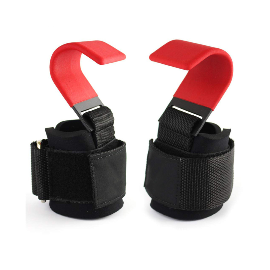 Lifting Hooks mit verstellbarem Handgelenkband - GripMax
