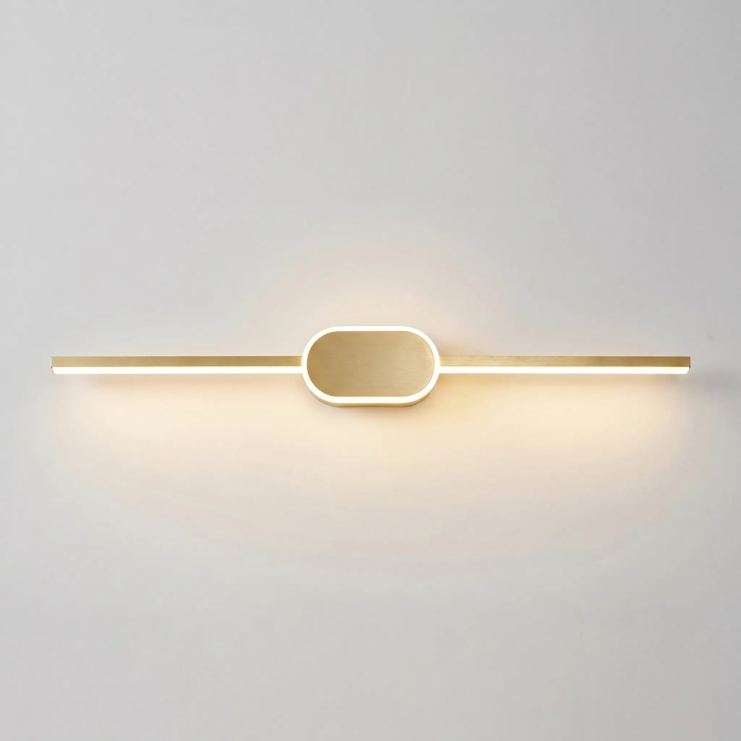 Linear LED Wall Sconce With Circular Mount - Lumivane