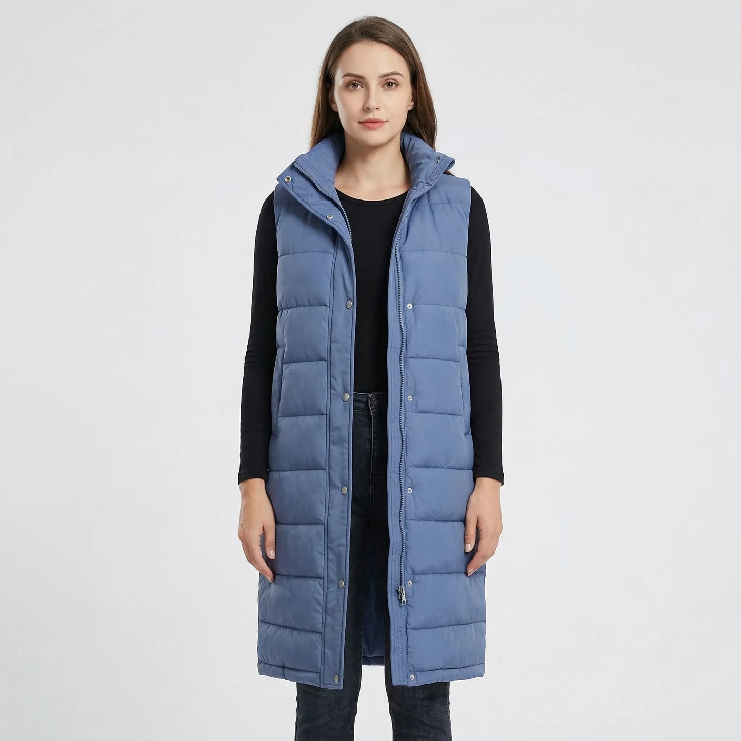 Midi-Length Insulated Body Warmer - Hazel
