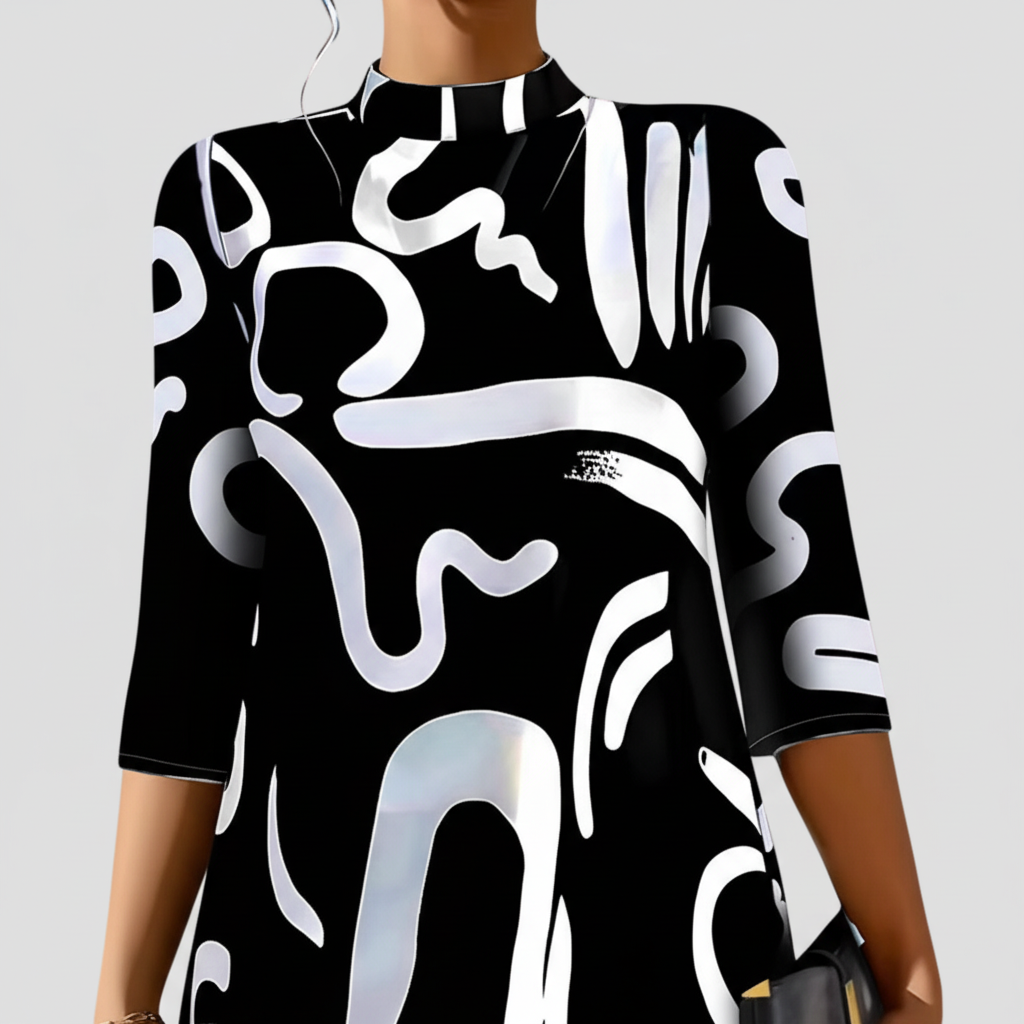 Mini Kleid Mit Langen Ärmeln - Nina