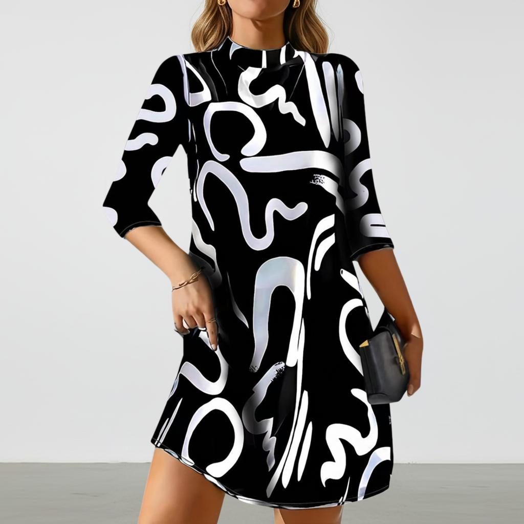 Mini Kleid Mit Langen Ärmeln - Nina