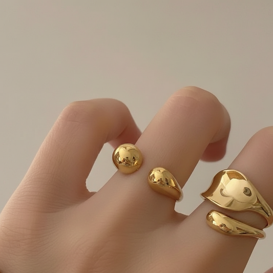 Minimalistischer Designring - DropRing