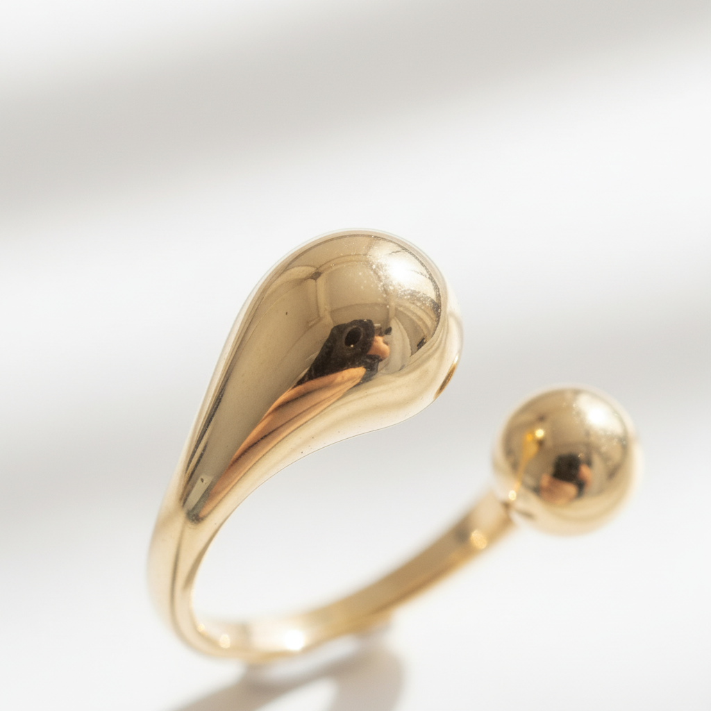 Minimalistischer Designring - DropRing