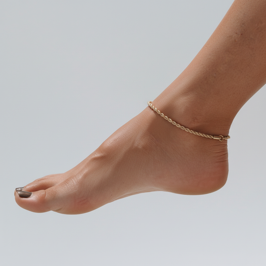 Minimalistisches Fußkettchen - JewelryBreeze