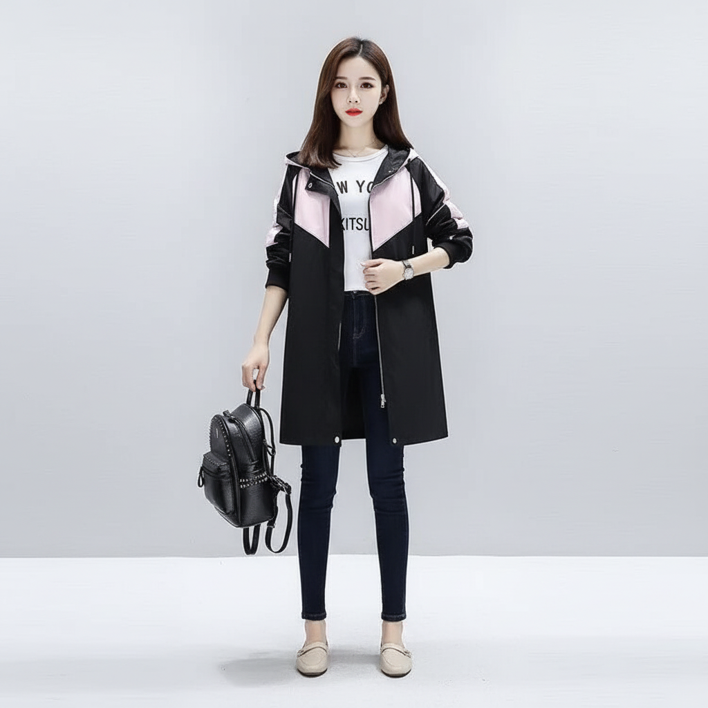 Mittel Langer Trenchcoat - Elisa