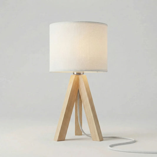 Modern Wooden Standing Table Lamp - Sylvano