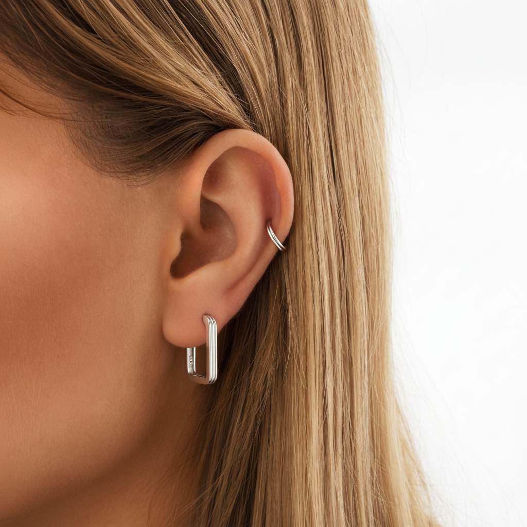 Moderne Rechteckige Ohrringe - IsabelleJewels
