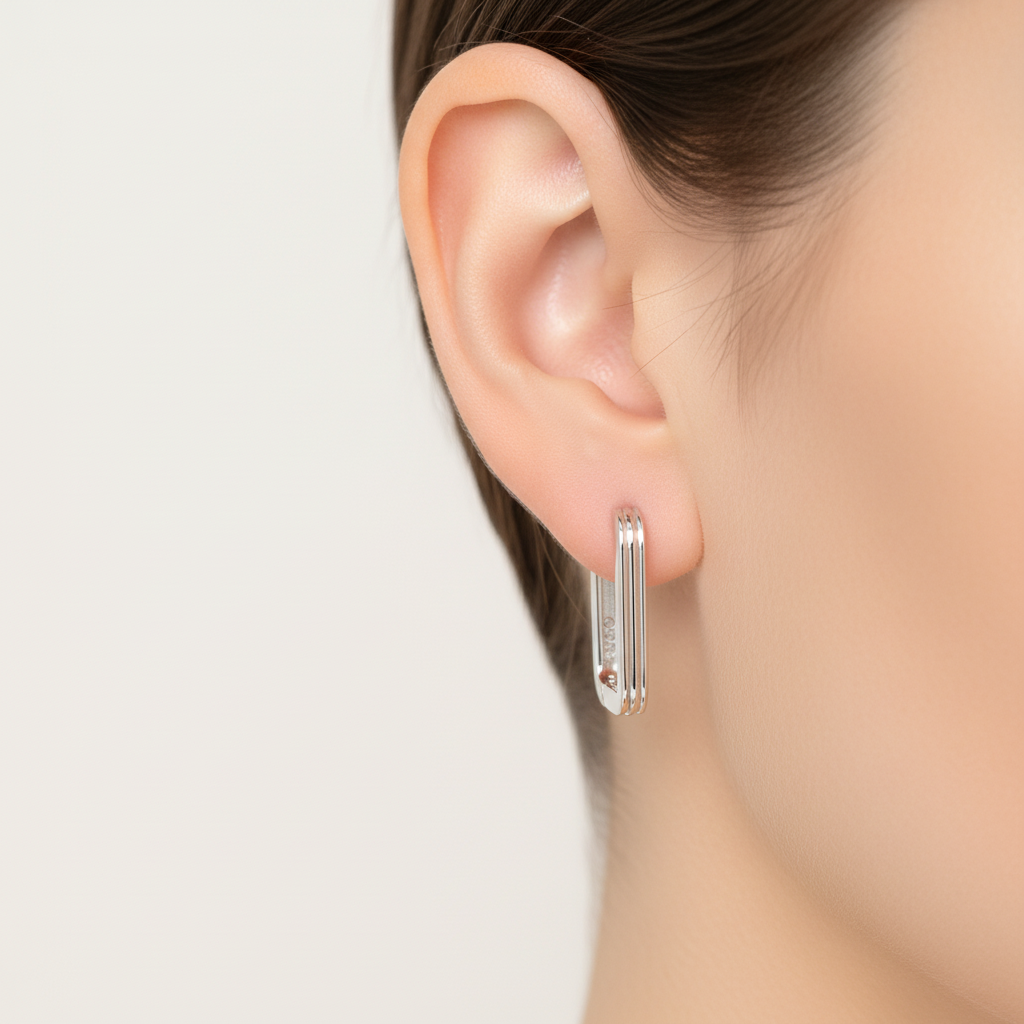 Moderne Rechteckige Ohrringe - IsabelleJewels