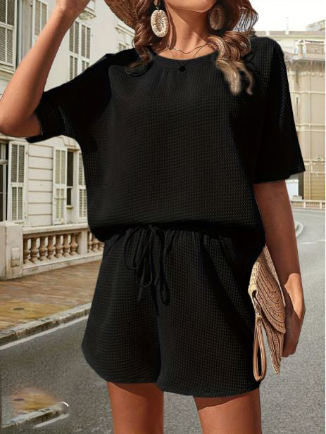 Lässiges Damen-Sommer-Set mit Top und Shorts – Ninae