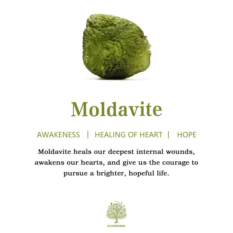 Natürlicher Moldavit-Kristall - Energystone