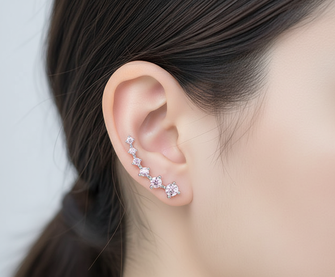 Ohrringe Aus Sterlingsilber - StarSpark