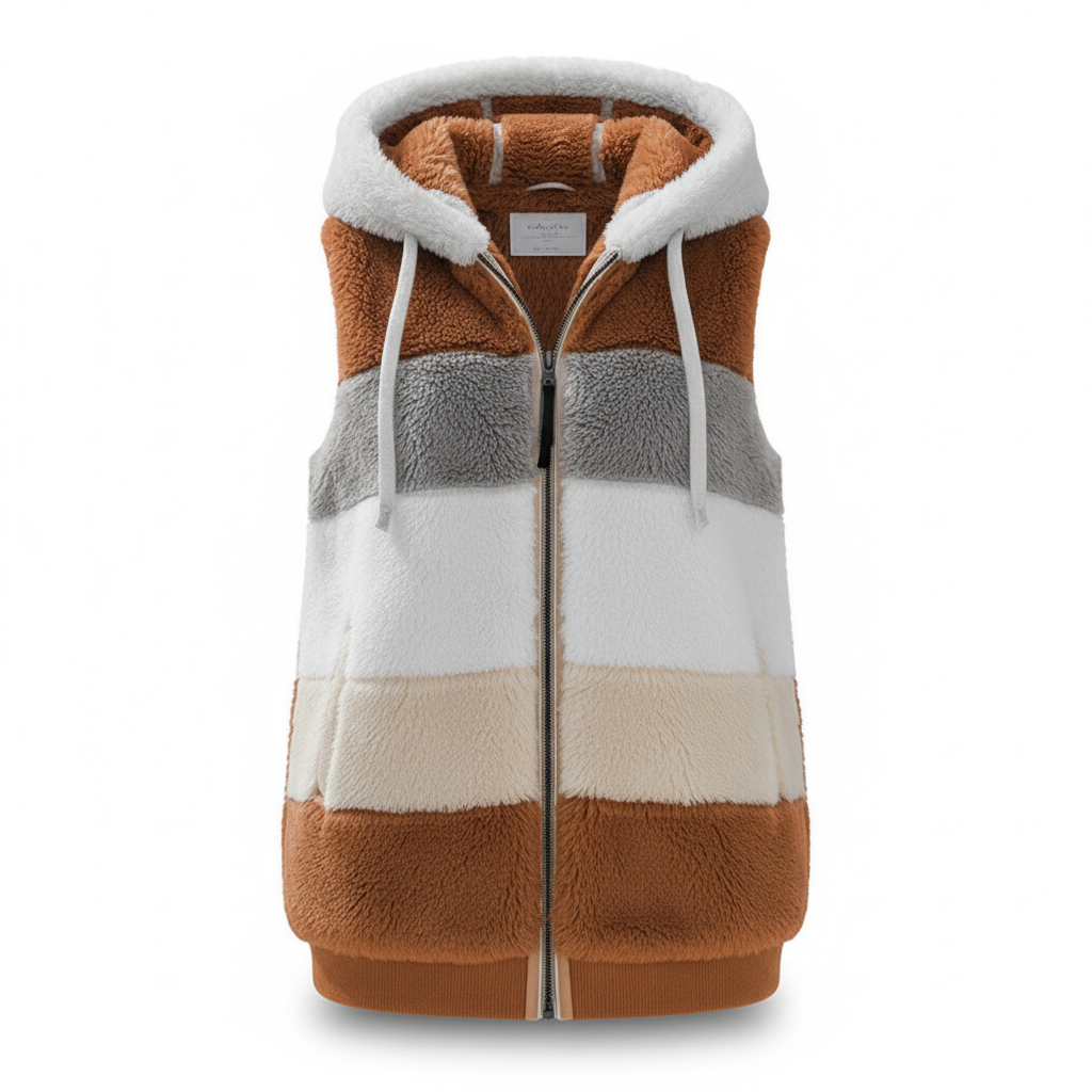 Oversized Fleece-Weste -  Julia