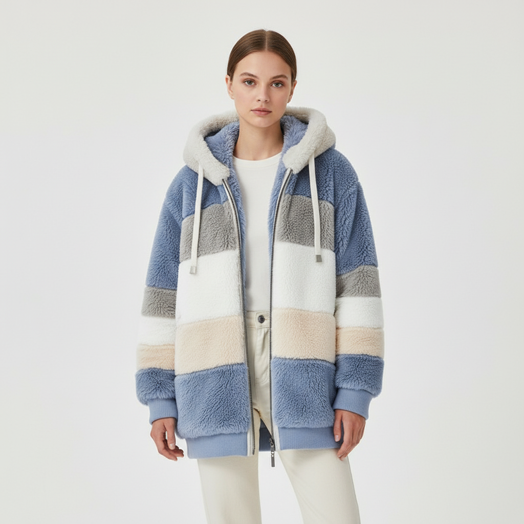 Oversized Fleece-Weste -  Julia