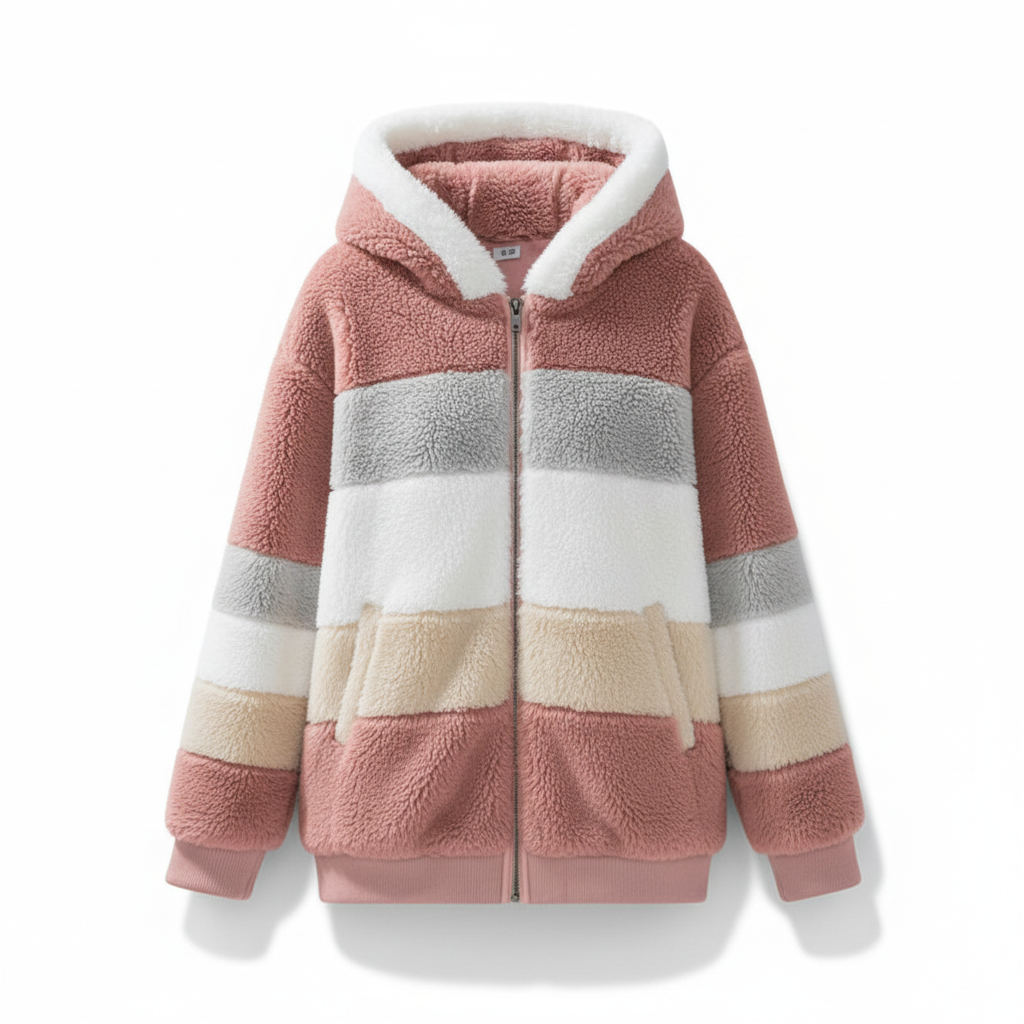 Oversized Fleece-Weste -  Julia