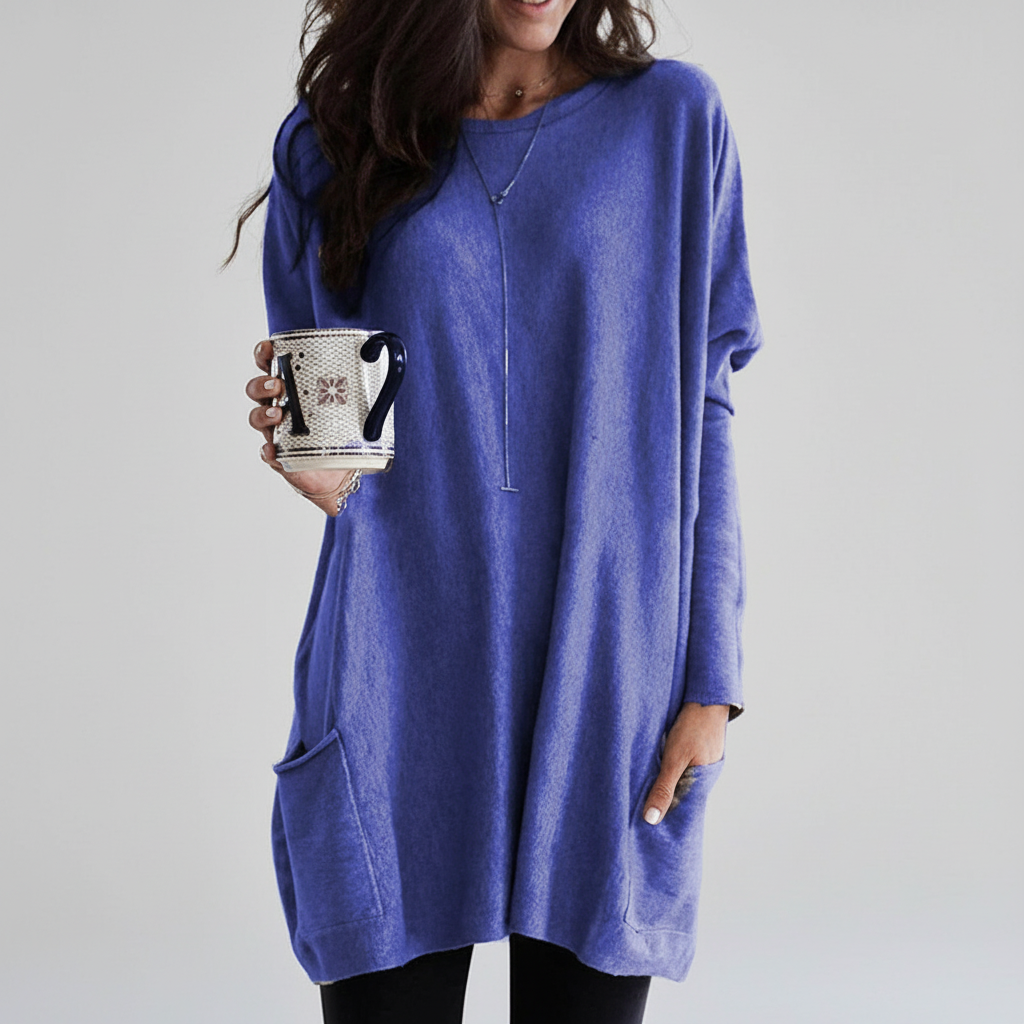 Oversized Schnitt Damenpullover - Marlene