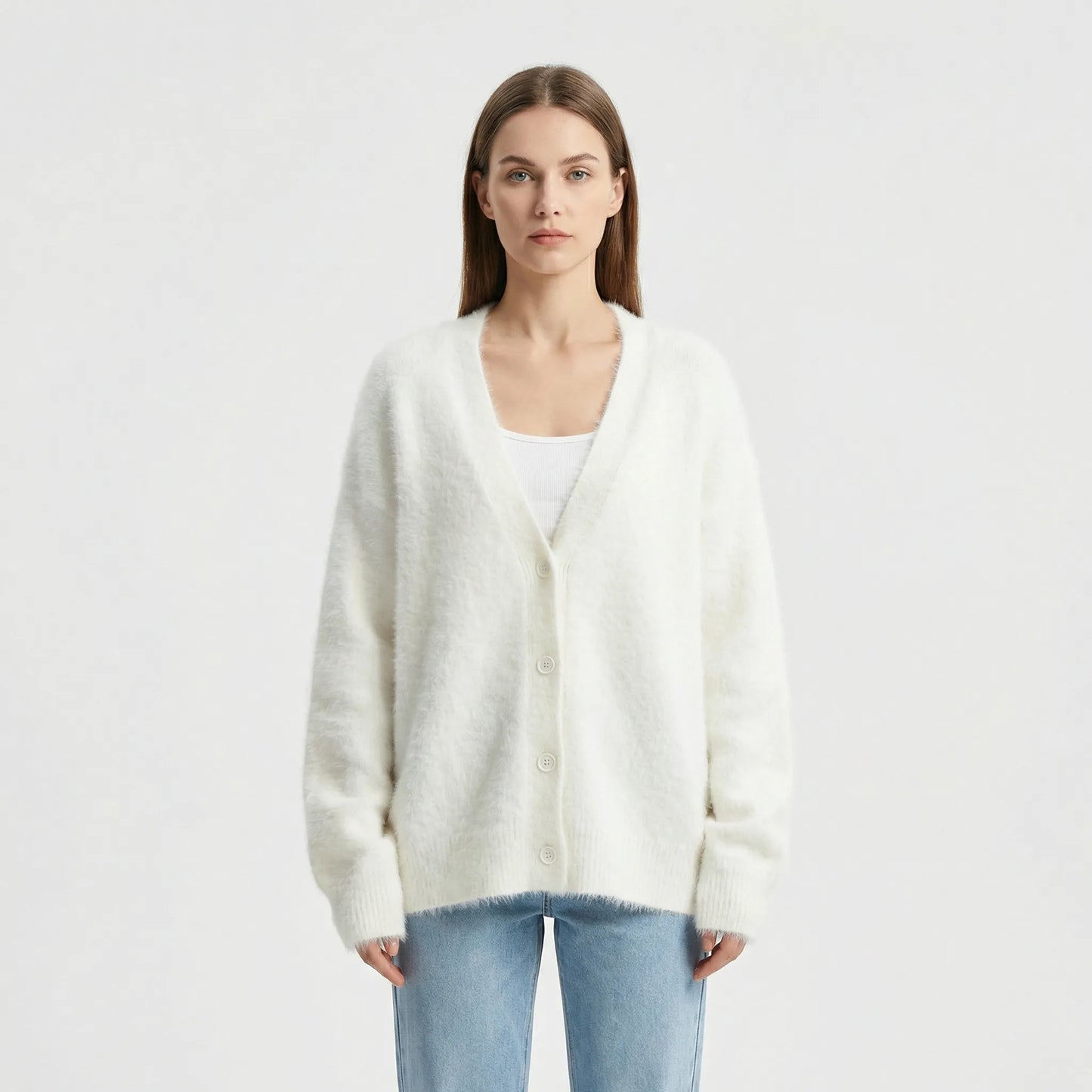 Oversized Strickjacke Mit Knöpfen - Jasmina
