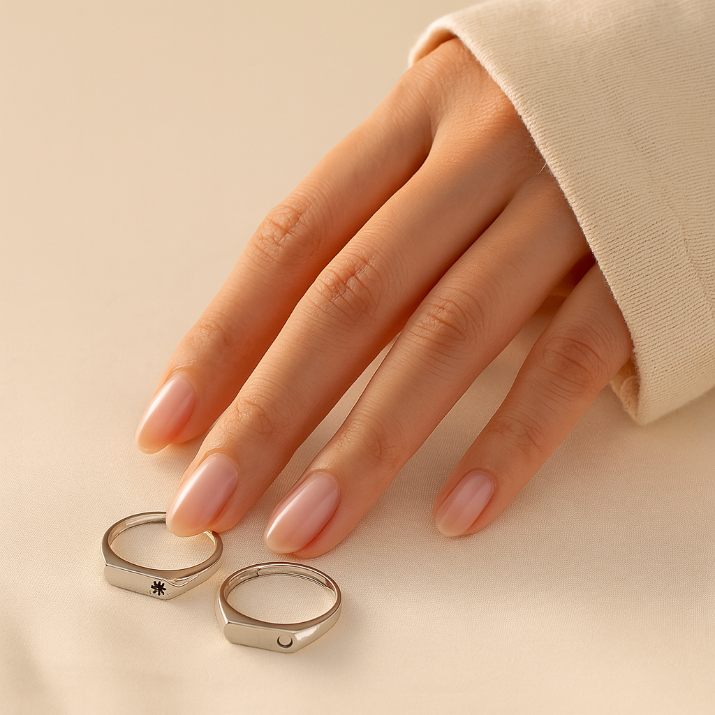 Paar ewig | Herz Matching PAR Ringe Set für immer