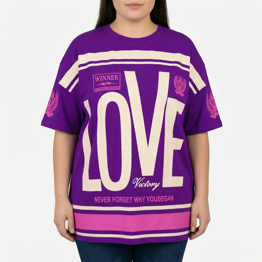 Plus Size Rundhals-T-Shirt - Patricia