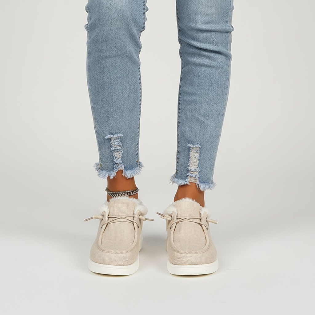 Plüschgefütterte Winter-Schuhe -  Elvira