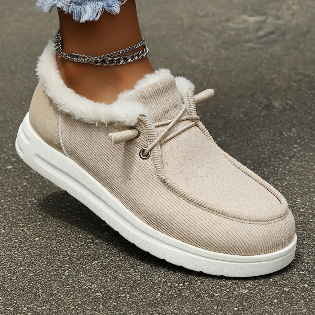 Plüschgefütterte Winter-Schuhe -  Elvira