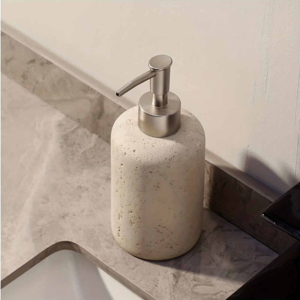 Resin Seifenspender Mit Edelstahlpumpe - Stonelette