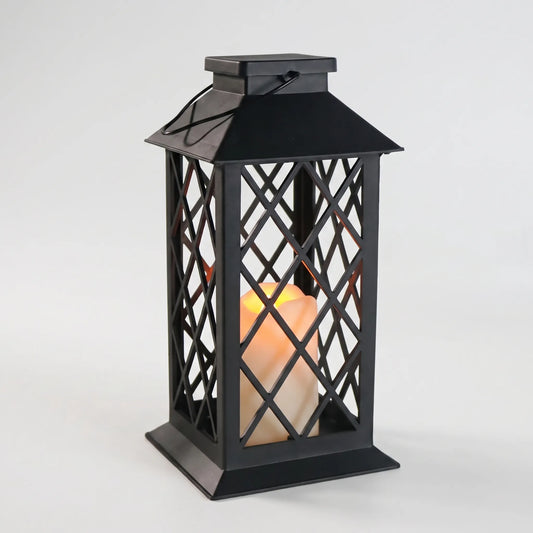 Retro Solar-Powered Candle Lantern - Solanterra