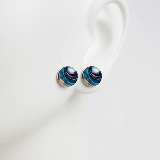 Runde Kristallohrringe - CrystalEar